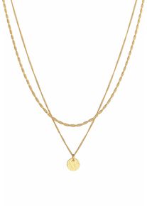 Elli Premium Kette 'Layer' Damen Gr&ouml;&szlig;e 45 gold