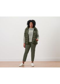 Tchibo - Steppweste mit Kapuze - Damen - Gr. 42 - olivgr&uuml;n