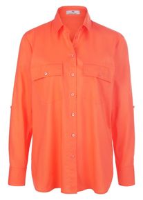 Peter Hahn - Bluse mit Hemdkragen, orange, Gr. 36, Baumwolle