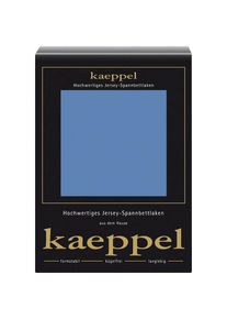 Kaeppel, Spannbettlaken &raquo;Single Jersey Mako Elasthan&laquo; aus 97% Baumwolle und 3% Elasthan, stahlblau, Jersey-Elasthan, Obermaterial: 97% Baumwolle, 3% 