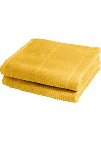 Fleuresse, Fleuresse Duscht&uuml;cher &raquo;2828&laquo; Duschhandt&uuml;cher, Handt&uuml;cher, Walkfrottee, 100% Baumwolle, gelb, Frottier, Obermaterial: 100% Baumwolle, 2 Stk.