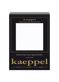 Kaeppel, Spannbettlaken &raquo;Single Jersey Mako Cotton&laquo; Bettlaken aus 100% Baumwolle, wei&szlig;, Jersey, Obermaterial: 100% Baumwolle, 1 Stk.