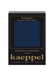 Kaeppel, Spannbettlaken &raquo;Single Jersey Mako Cotton&laquo; Bettlaken aus 100% Baumwolle, marine, Jersey, Obermaterial: 100% Baumwolle, 1 Stk.
