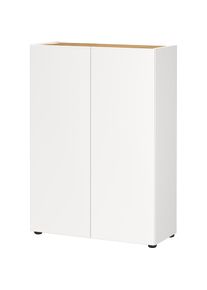 Germania, Germania Garderoben-Set &raquo;Alviano&laquo; 2 Stk. tlg., wei&szlig;, navarra, eiche, nachbildung, Glas, Holzwerkstoff, B/H/T: 74 cm cm x 200 cm cm x 33 cm 