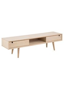 AC Design, AC Design TV-Board &raquo;Century 160 x 38 x 43 cm&laquo; Skandinavisches TV-Tisch in pigmentierter Eiche, eiche, hellbraun, B/H/T: 160 cm x 43 cm x 38