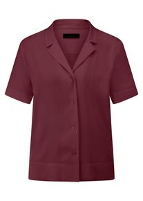 Fadenmeister Berlin - Bluse mit Reverskragen und Seide, rot, Gr. 48, Seide