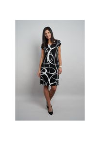 Seidel Moden, Unisex, Druckkleid &raquo;Otto exclusiv&laquo; Ohne Taschen mit grafischem Muster - Viskose - MADE IN GERMANY, schwarz, 50, N-Gr, Kleid von SEIDEN 