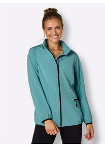 Witt Damen Funktionsjacke mit Bel&uuml;ftungsschlitzen hinten, ozean, Gr&ouml;&szlig;e 38, 93% Polyester, 7% Elasthan