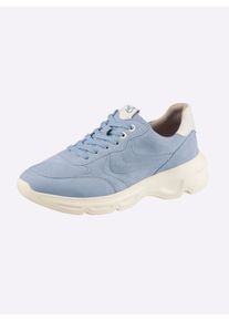 Witt Damen Sneaker mit OnAir-Innensohle von Caprice, bleu, Gr&ouml;&szlig;e 37, 90% Veloursleder, 10% Glattleder