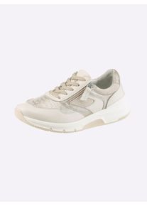 Witt Damen Sneaker mit Leder-Wechselfussbett, vanille, Gr&ouml;&szlig;e 36, 65% Glattleder, 25% Textil, 10% Veloursleder