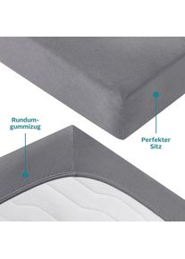 Goodproduct, GOODproduct Spannbettlaken &raquo;Cremona, in PREMIUM Qualit&auml;t aus 96% Baumwolle & 4% Elasthan&laquo; Gr&ouml;sse ab 90x200 cm, in 145g/m&sup2; sowie 180 g/m&sup2; 