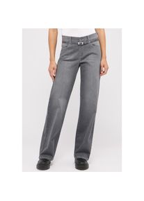 Angels, Unisex, Angels Relax-fit-Jeans &raquo;LIZ BELT&laquo; mit G&uuml;rtel, mid grau used, 38, L&auml;nge 30, Stretchjeans von Angels