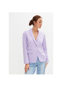 bonprix, Unisex, bonprix Jackenblazer eleganter Look, schmale Passform, aus Polyester und Elasthan, hellviolett, 42, Jackenblazer f&uuml;r einen eleganten 