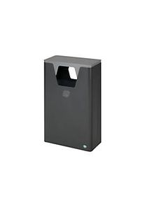 Var Wertstoffsammelger&auml;t WSG 82, 60 l, Stahl, eisenglimmer beschichtet, Aluminiumgriff, silber