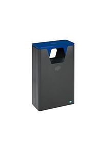 Var Wertstoffsammelger&auml;t WSG 82, 60 l, Stahl, eisenglimmer beschichtet, Aluminiumgriff, blau RAL 5010