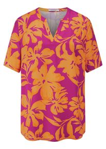 Peter Hahn - Long-Bluse, orange, Gr. 46, Viskose