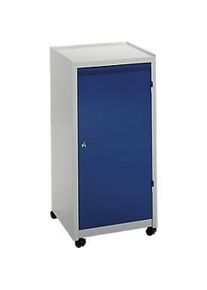 Sch&auml;fer Shop Werkzeugschrank, Kugel-Lenkrollen, H 1000 x B 500 x T 500 mm, lichtgrau/blau