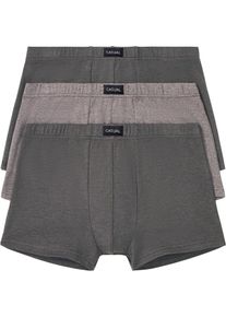 Boxershorts eng mit Baumwolle (3er Pack) in grau, Gr&ouml;sse 7 (XL), bonprix