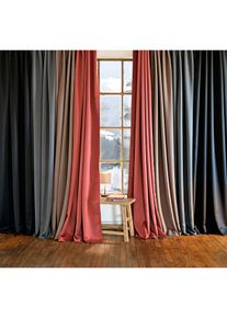 Abdunkelnder Vorhang in vielen Gr&ouml;&szlig;en (1er Pack) in rot, 145x130 cm, bonprix