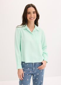 Tunika aus feinem Viskose-Mix in gr&uuml;n, Gr&ouml;sse 46, bonprix