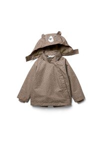 Tchibo - Veste de pluie thermique pour enfants avec doublure en polaire - Enfants - taille: 122/128 - blanc/marron/imprim&eacute;