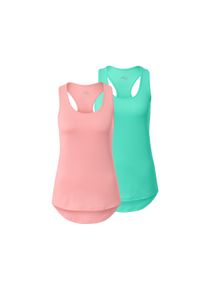 Tchibo - 2 tops fonctionnels - taille: M - vert/rose