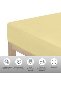 Goodproduct, GOODproduct Spannbettlaken &raquo;Cremona, in PREMIUM Qualit&auml;t aus 96% Baumwolle & 4% Elasthan&laquo; Gr&ouml;sse ab 90x200 cm, in 145g/m&sup2; sowie 180 g/m&sup2; 