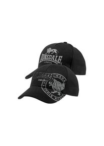 Lonsdale, Herren, Baseball Cap &raquo;LEISTON&laquo; 2 Stk., schwarz, Einheitsgr&ouml;&szlig;e, Doppelpack Baseball-Caps von Lonsdale