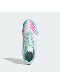 adidas Performance Sportschuh 'F50 Messi Club' Jungen Gr&ouml;&szlig;e 34 azur / neongr&uuml;n / neonpink / wei&szlig;