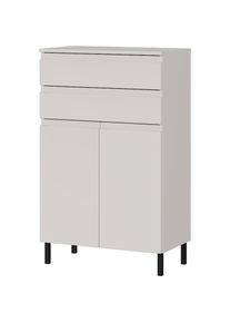 Germania, Germania Kommode &raquo;Scantic&laquo; mit griffloser Optik, kaschmir, Holzwerkstoff, Spanplatte, B/H/T: 60 cm x 97 cm x 34 cm