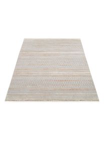 OCI Die Teppichmarke, OCI DIE TEPPICHMARKE Teppich &raquo;FARBEN MASTER&laquo; rechteckig 8 mm H&ouml;he Klassisches Muster, eingefasst, in 3-D-Optik, natur, Polyester