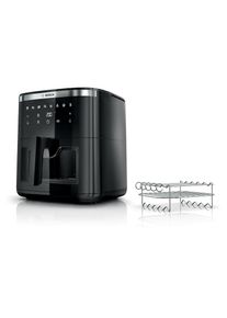 Bosch, Bosch Heissluftfritteuse &raquo;Serie 6 MAF671B1 7,2 l&laquo; 1800 W Fritteuse mit Sichtfenster, schwarz, Einheitsgr&ouml;&szlig;e, Heissluftfritteuse