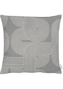 Apelt, Apelt Dekokissen &raquo;Nova&laquo;, grau, gemustert, Polyester, 1 Stk.