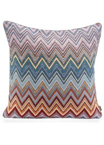 HOCK H.O.C.K., Dekokissen &raquo;Rebelle&laquo; mit Zickzack-Muster, lila, blau, orange, gemustert, Baumwolle, Polyester, 1 Stk.