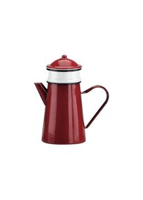 Ackerman Kaffeekanne &raquo;Ibili Roja 1,5 Liter&laquo; 1,5 l Kaffeekanne f&uuml;r Filterkaffee, schwarz, wei&szlig;, Edelstahl, Metall, 1,5 l