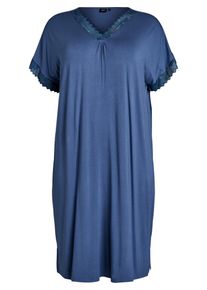 ZIZZI Nachthemd 'Mhali' Damen Gr&ouml;&szlig;e XXXL/4XL marine