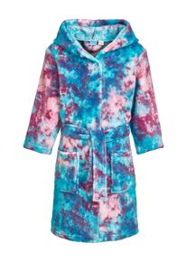 Playshoes Bademantel M&auml;dchen Gr&ouml;&szlig;e 110/116 blau / t&uuml;rkis / rosa / magenta