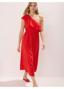 Trendyol Kleid Damen Gr&ouml;&szlig;e 40 rot Winterkleid