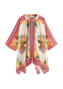 next Strandkleid Damen Gr&ouml;&szlig;e 48/50 royalblau / gelb / hellrot / offwhite