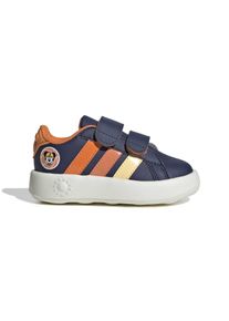 adidas Sportswear Sneaker 'GRAND COURT MICKEY' Jungen Gr&ouml;&szlig;e 27 dunkelblau / hellgelb / orange / koralle