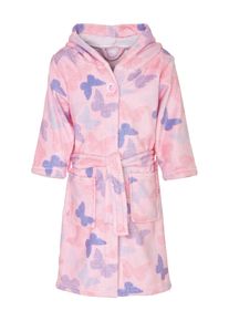 Playshoes Bademantel M&auml;dchen Gr&ouml;&szlig;e 110/116 blau / pastellblau / rosa / pastellrot