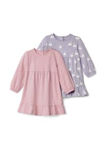 Tchibo - 2 Baby-Jerseykleider - Baby - Gr. 86/92 - creme/print