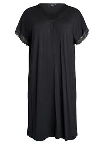 ZIZZI Nachthemd 'Mhali' Damen Gr&ouml;&szlig;e XXXL/4XL schwarz