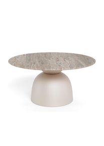 Mid.you Couchtisch , Grau , Metall, Stein , S&auml;ule , 42 cm , Wohnzimmer, Wohnzimmertische, Couchtische, Couchtische Metall