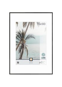 Bilderrahmen , Schwarz , Kunststoff, Glas , rechteckig , 70x100 cm , Bilder & Rahmen, Bilderrahmen, Bilder - & Fotorahmen