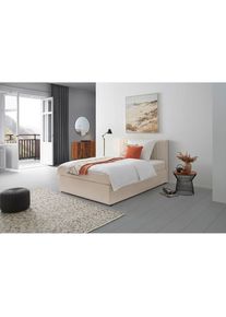Mid.you Boxbett , Creme , Holz, Textil , Tanne , H3 , 7-Zonen , 140x200 cm , Schlafzimmer, Betten, Boxspringbetten
