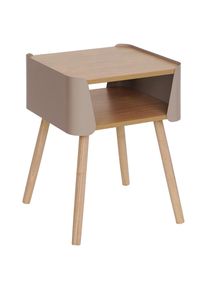 Xora Nachttisch , Naturfarben, Beige , Holz, Metall, Holzwerkstoff , Kiefer , massiv , 40x54.5x39 cm , Schlafzimmer, Nachttische