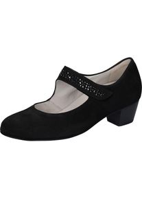 Waldl&auml;ufer Waldl&auml;ufer, Unisex, Spangenpumps &raquo;HILARIA&laquo; , Abendschuh, Festtagsschuh, Bequemschuh in Schuhweite G (= weit), schwarz, 4 (37), Pumps mit 