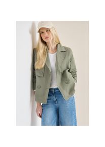 Cecil, Unisex, Kurzjacke ohne Kapuze Trenchcoat mit Reverskragen, chlorella gr&uuml;n, L (42), Kurzer Trenchcoat f&uuml;r Unisex von Cecil