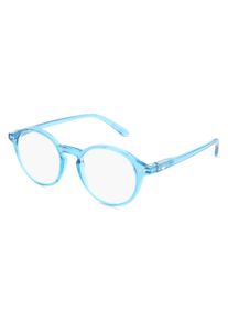 OKIDOKI SAMMY Reader Lunettes unisexe | Monture: Cercl&eacute;, Panto, Cristal Bleu